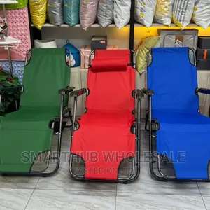 2in1 Beach Lounge Champing Chair Green,Red,Blue