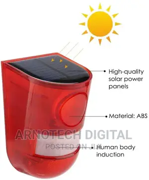Motion Detector Security Solar Alarm