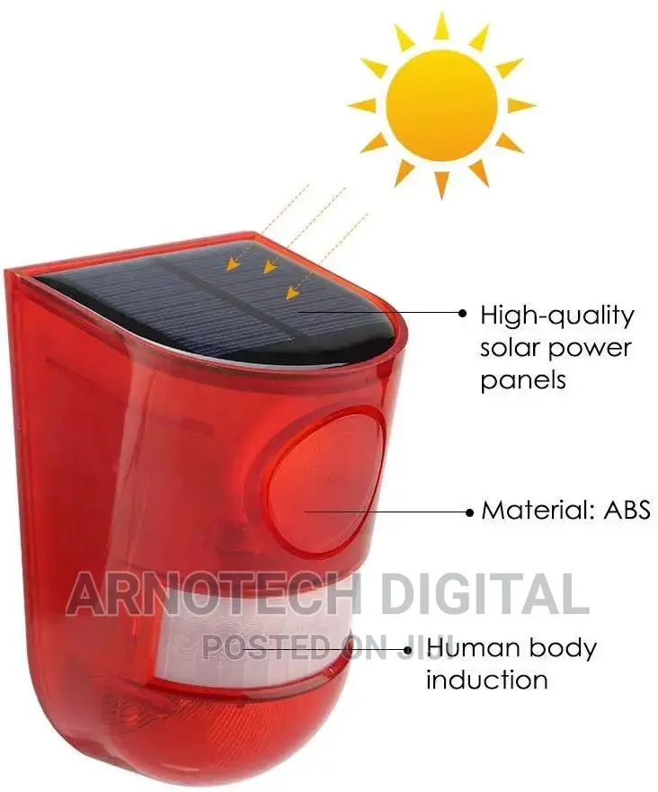 Motion Detector Security Solar Alarm