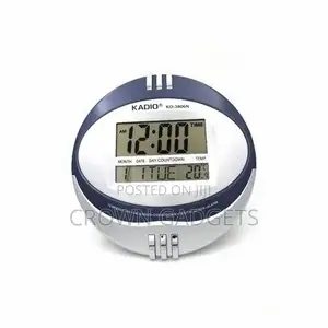 Kadio Digital Wall Clock - Alarm, Date, Temperature
