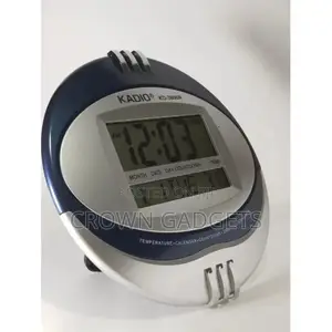 Kadio Digital Wall Clock - Alarm, Date