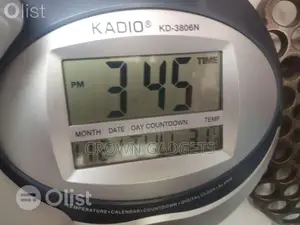 Kadio Digital Wall Clock - Alarm
