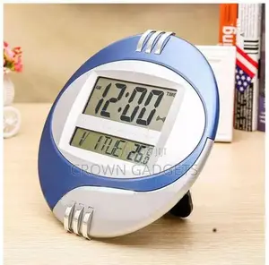 KADIO LCD Wall Desk Clock With Temperature Calendar