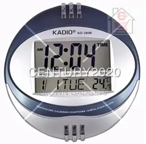 KADIO LCD Wall Desk Clock