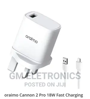Oraimo Cannon 2 Pro 18w Fast Charger.