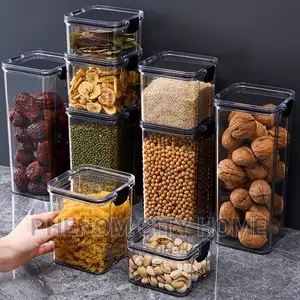 7pcs Transparent Acrylic Cereal/Food Storage Containers