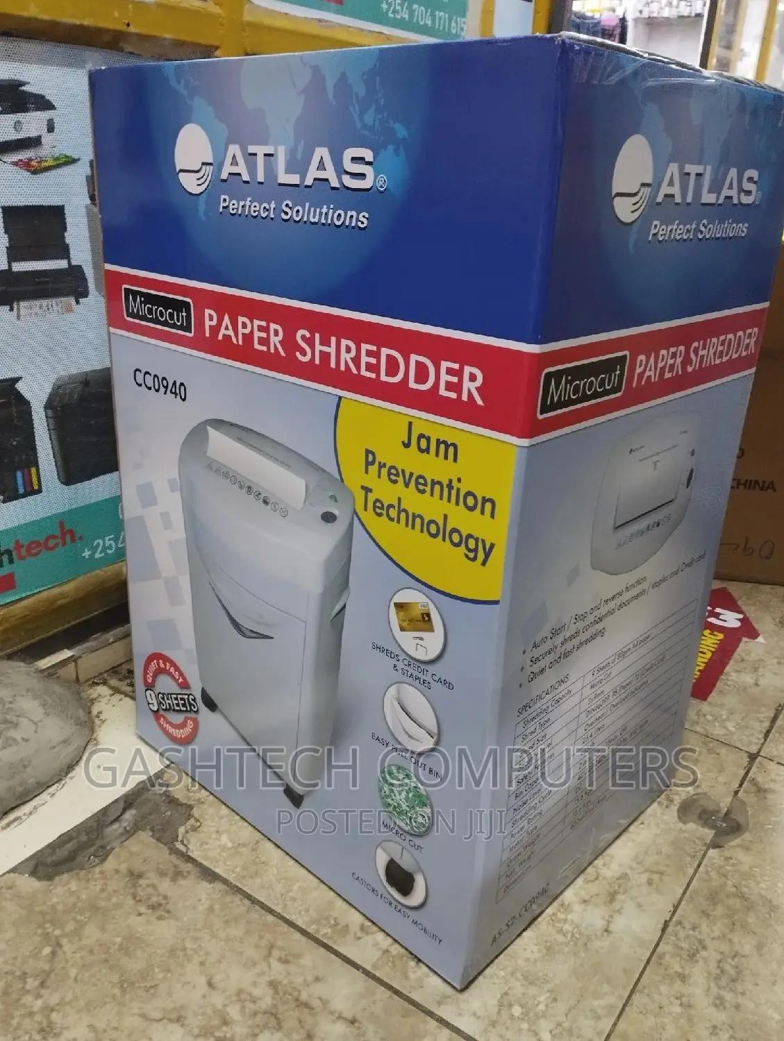 Cross Cut Shredder 9 Sheets Atlas Cc0940 Atlas CC0940
