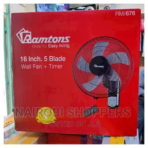 Ramtons Wall Fan With Remote 16inch