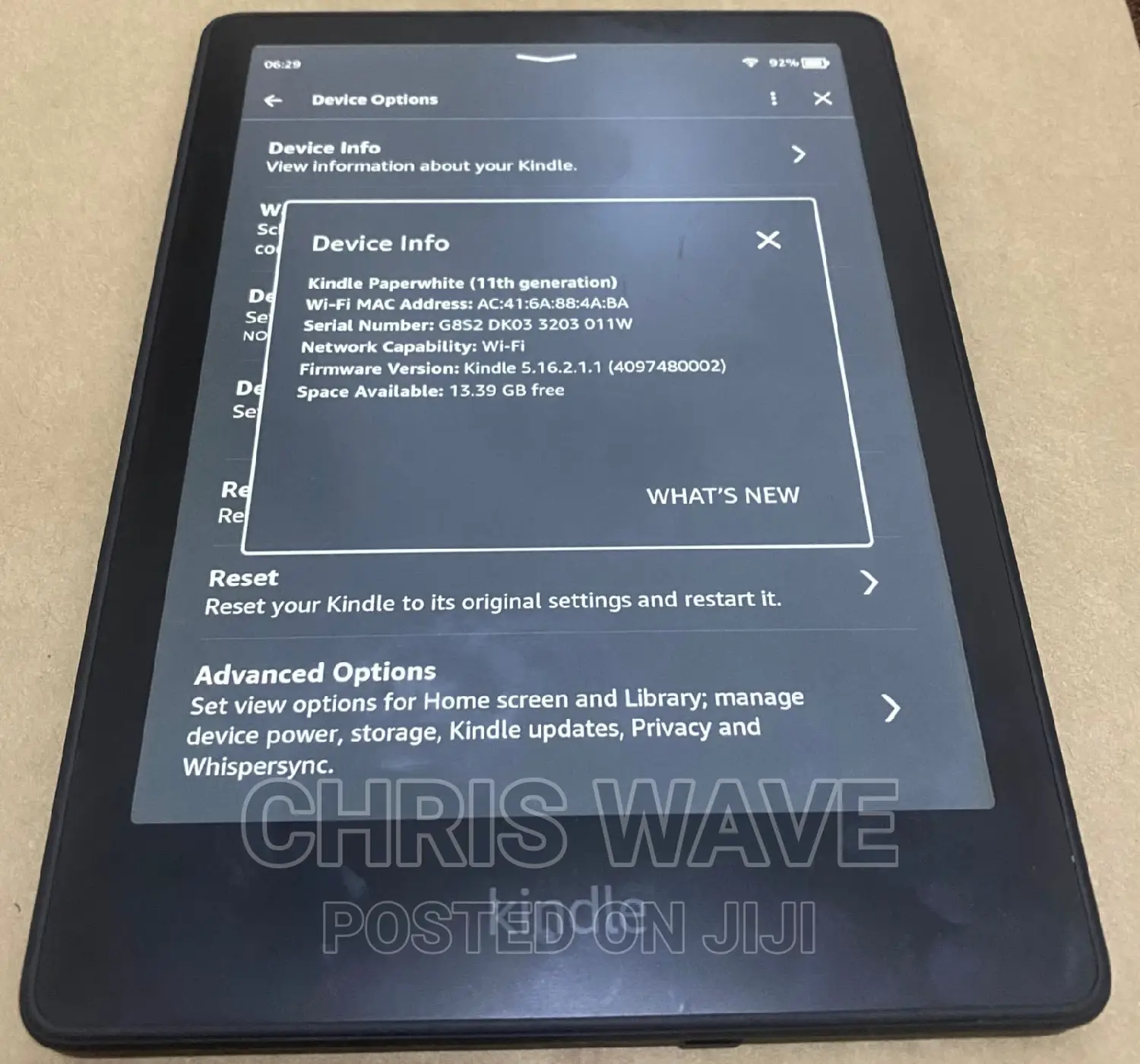 Amazon Kindle Paperwhite 16 GB Black