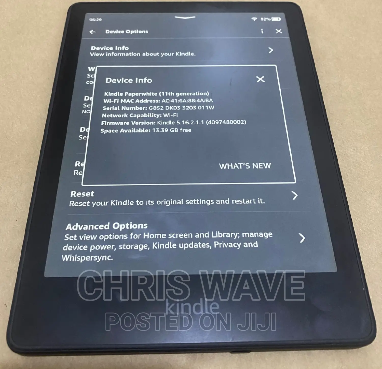 Amazon Kindle Paperwhite 16 GB Black