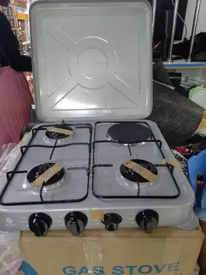 Nunix 3 Gas + 1 Electric Hot Plate Table Top Burner Stove