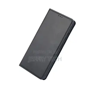 Leather Flip Wallet Back Cover Case for Nokia G11 Plus - Bla