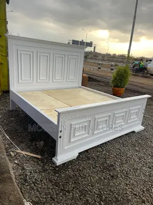 White Wooden 6/6 Bed