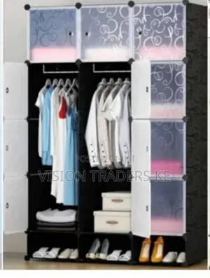Brand New Black Plastic Wardrobe
