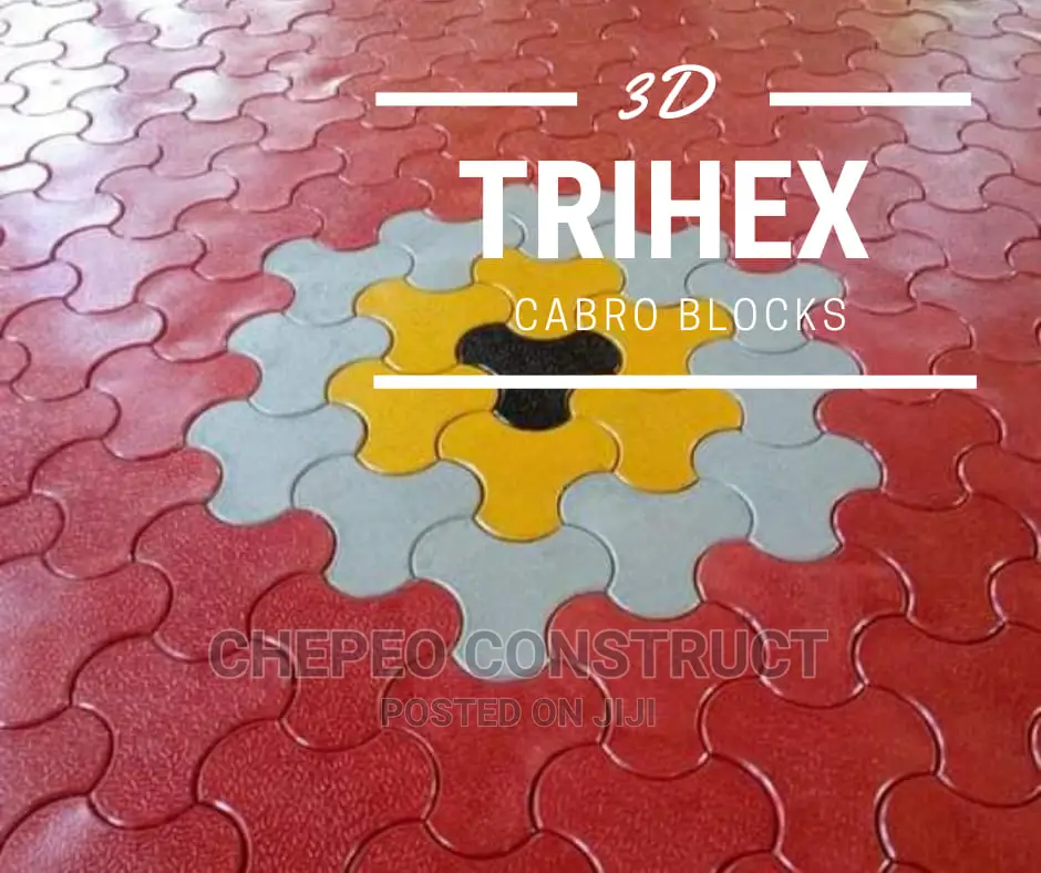 The 3D Trihex Coloured Cabro Paving Block