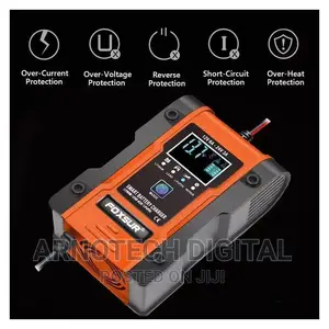 FOXSUR Lithium Battery Charger, 12v/24v 6amp Full Automatic