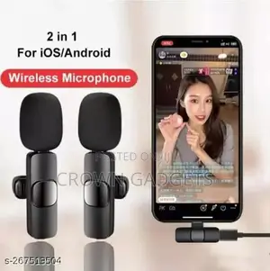 Wireless Lavalier Microphone Portable Audio Video