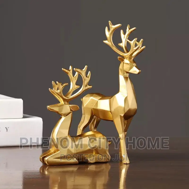2 PCS Deer Statue Reindeer