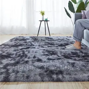Grey Patched Fluffy Capets