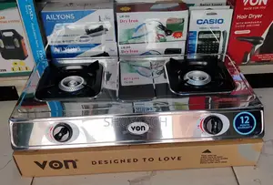 *Von Two Burner Stainless Steel