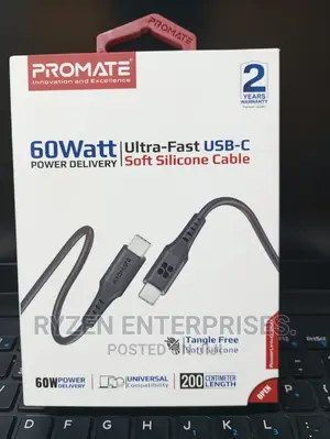 Promate Usb-c To Usb-c 60w Cable