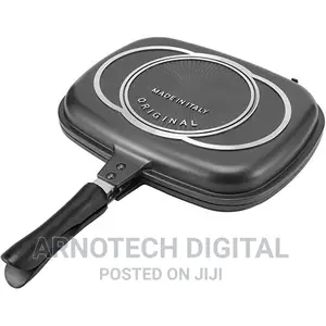 Dessini Double-Sided Frying Pan 40cm BBQ Grill Pan Cooking