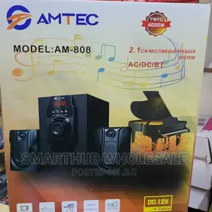 Amtec AM-808 Sub Woofer Sound System -BT/USB/FM-4,000 WATTS