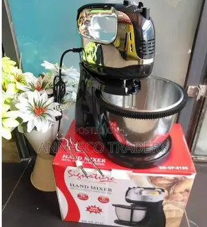 Signature 200watts Hand Mixer With Stand and Bowl-3l