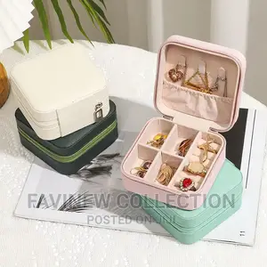 Portable Travel Storage Organizer Jewelry Case