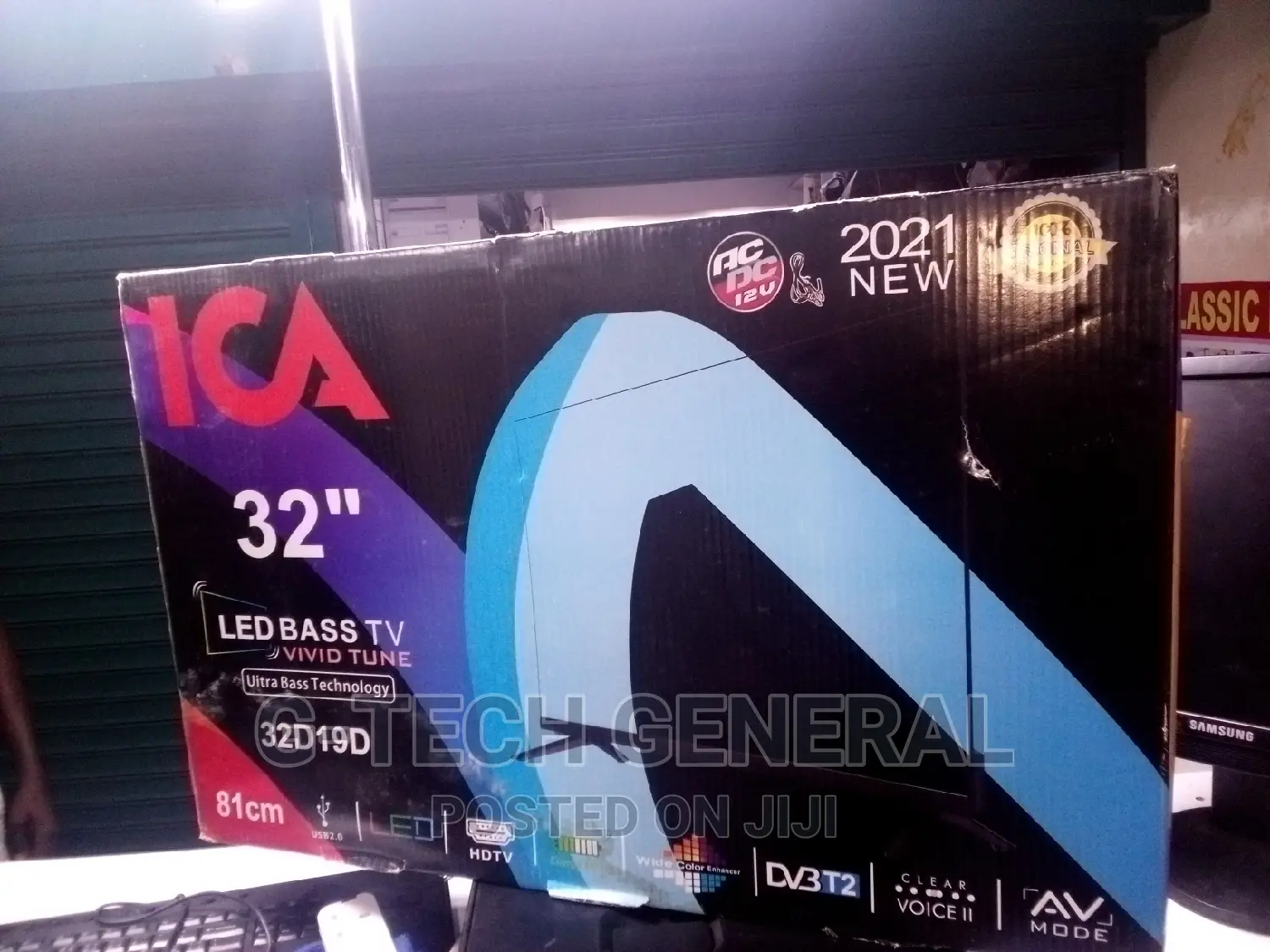 Ica 32inch Digital Led Tv, Inbuilt Decoder Free Channels