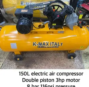 KMAX ITALY 150L Electric Air Compressor 3hp Motor 8 Bar 116p