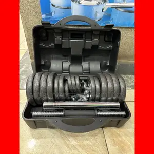 15KG Chrome Adjustable Dumbbell Set With Case