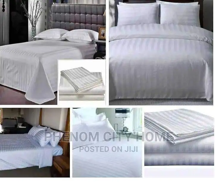 White Cotton Bedsheet Set