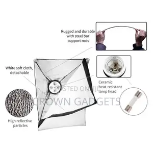 E27 50x70cm Softbox With Lamp Holder Socket