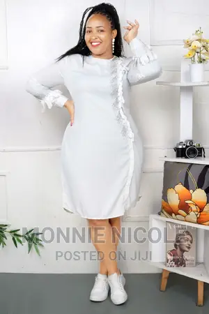 White Shift Dress/Peach Shift Dress