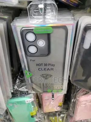 Infinix Hot 30 Case Clear Silicone Soft Phone Back Cover Fo