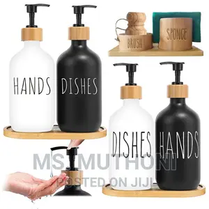 *2 PCS Ceramic Soap/Lotion/Sanitizer Dispenser Set 500 Ml