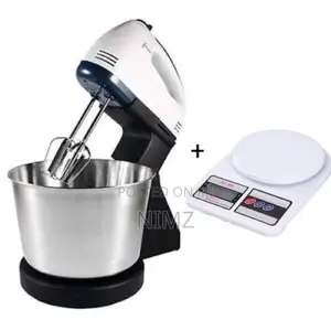 Nunix Hand Mixer With Bowl Plus Free 10kg Kitchen Scale