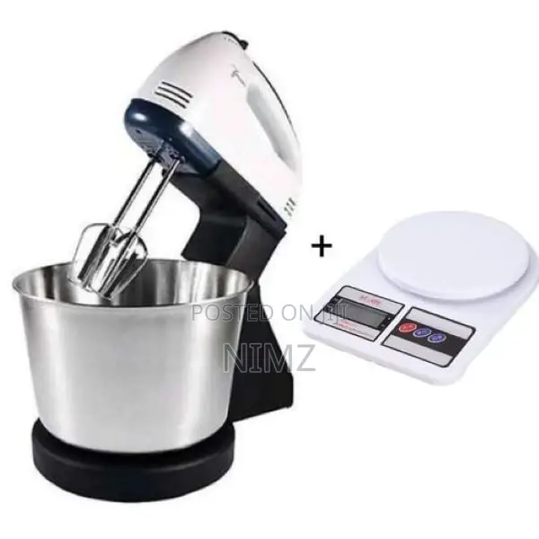 Nunix Hand Mixer With Bowl Plus Free 10kg Kitchen Scale