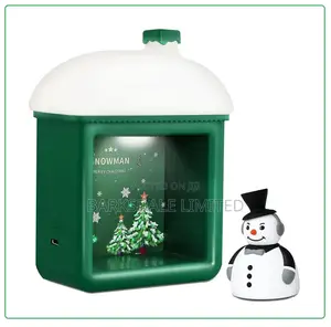 Green Christmas Snow Man House Snowman Santa Clause Xmas Led