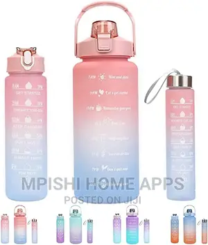 3 in 1 Motivational Water Bottle