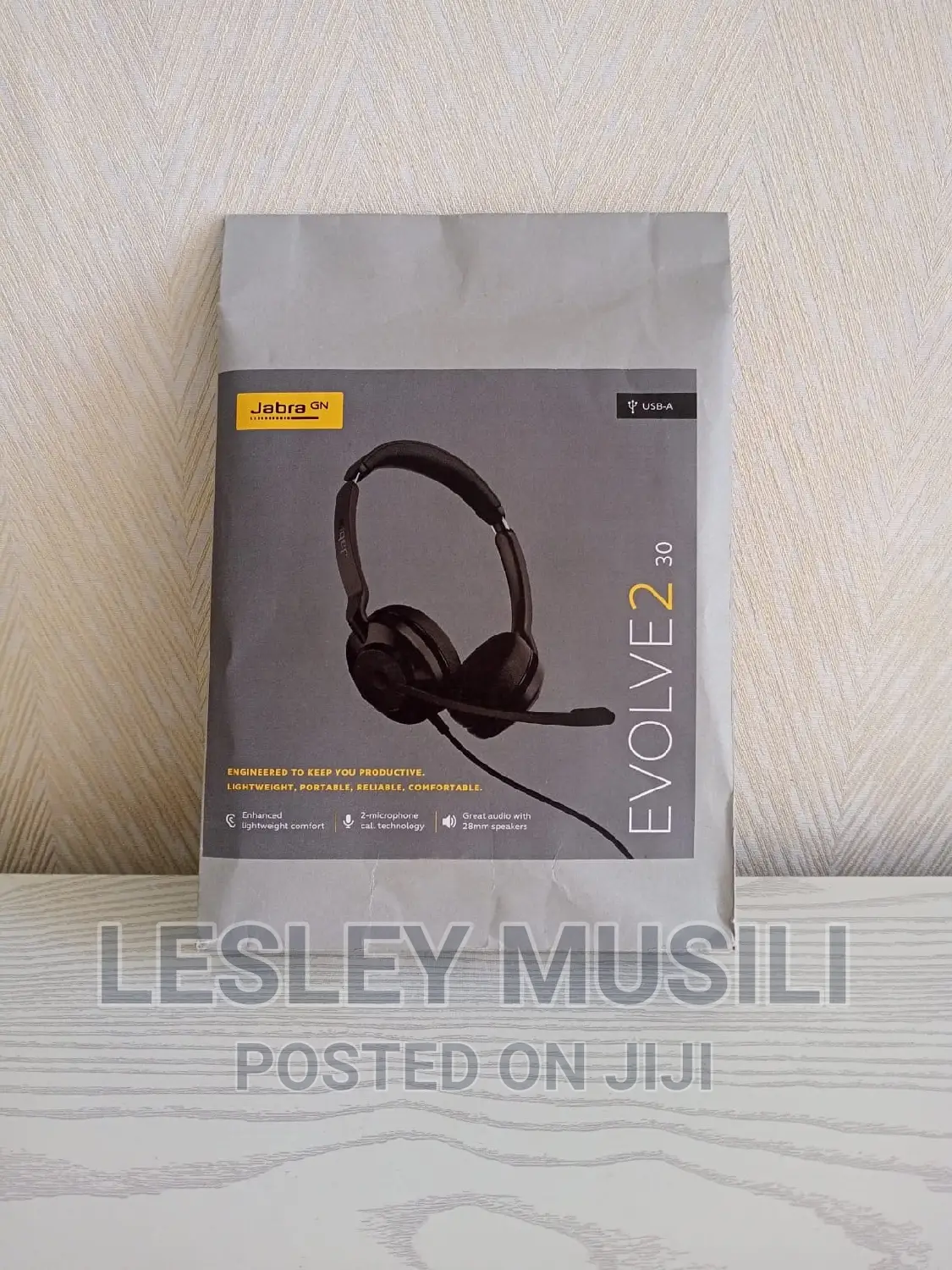 Jabra Evolve2 65, Stereo Headset USB Type-a Bluetooth Black