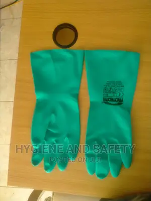 Green Nitrile Chemical Gloves