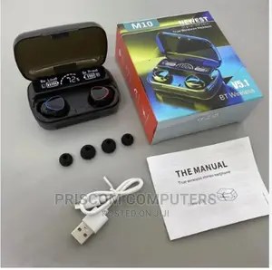 M10 Bluetooth Earbuds, Built-in Microphone Wireless Earbuds