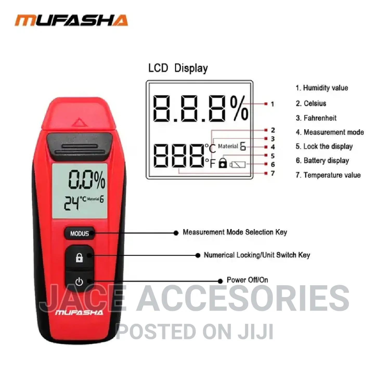 Mufasha Multifunctional Moisture Sensor
