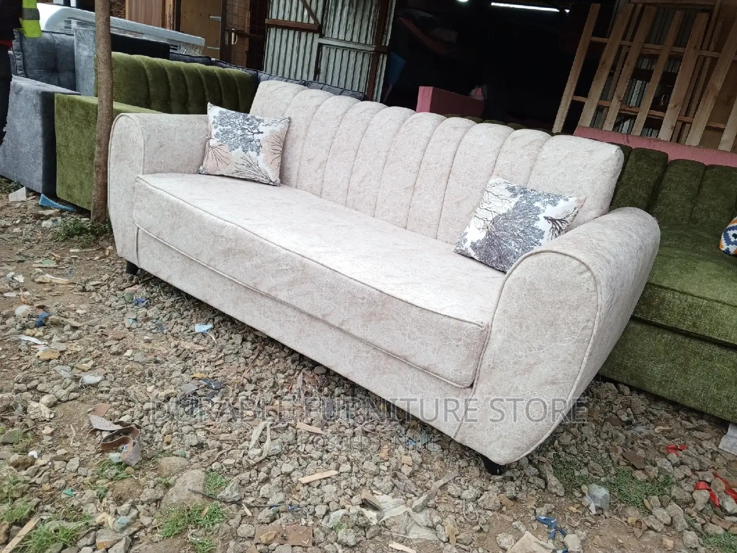 3 Seater Sofa With Spring