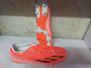 Orange Football Boots
