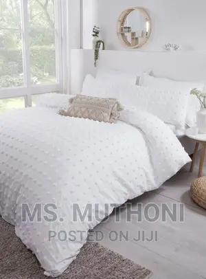 *Luxury Tufted Wave Design Duvet Cover Set