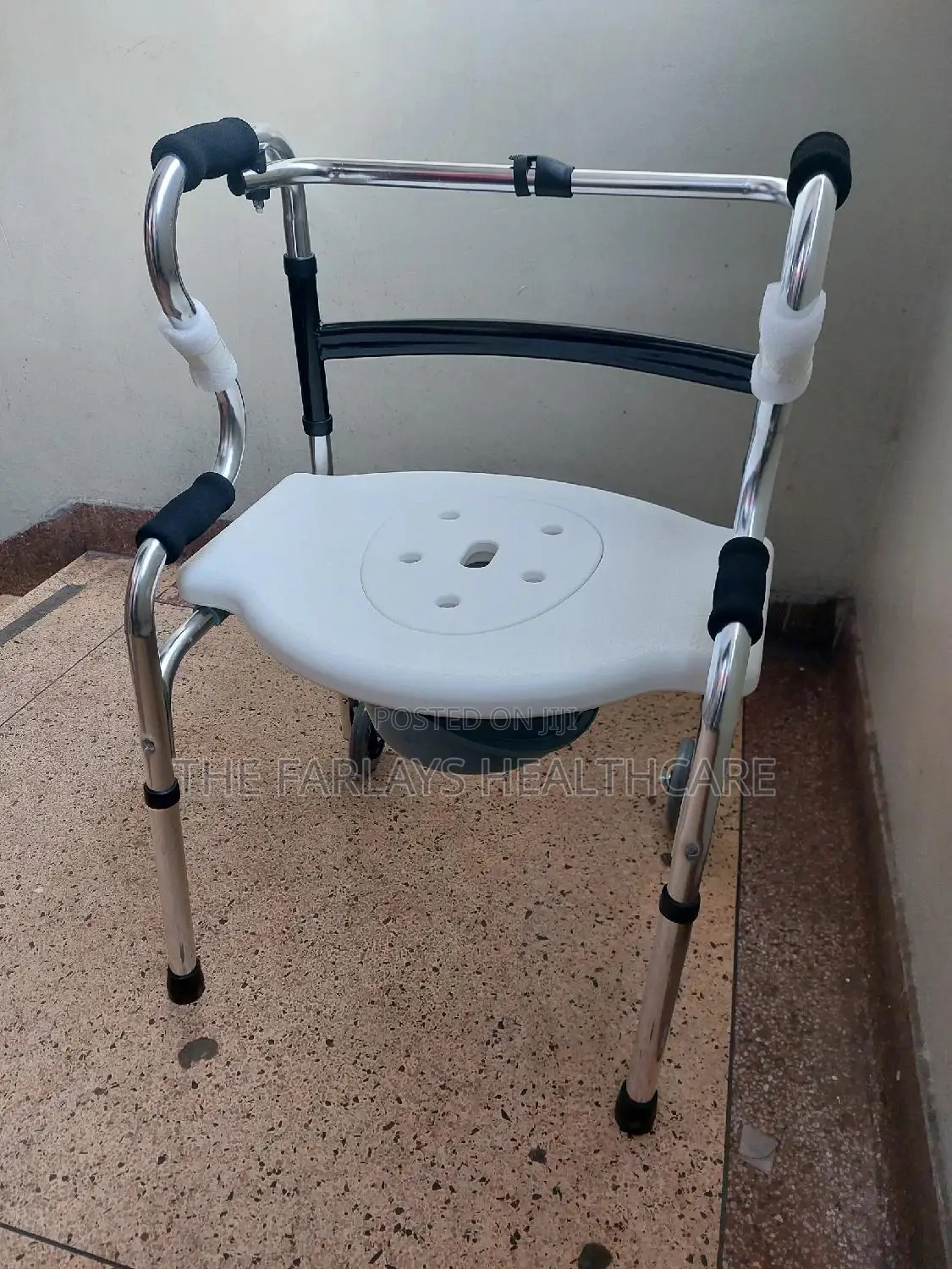 Walking Frame With Seat and Commode.