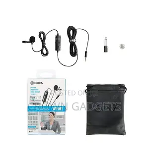 Single BOYA BY-M1DM Double Head Lavalier Lapel Clip-On